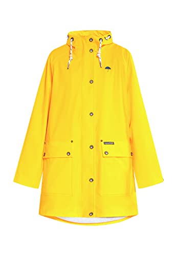 Schmuddelwedda Damen Oversized Regenmantel Bridgeport, Gelb, / im Sale