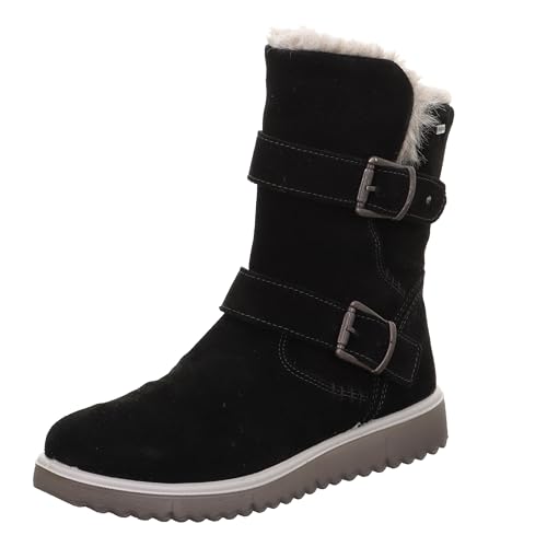 Superfit Mädchen Lora Warm Gefütterte Gore-tex Schneestiefel, Schwarz 0200, 37 EU im Sale