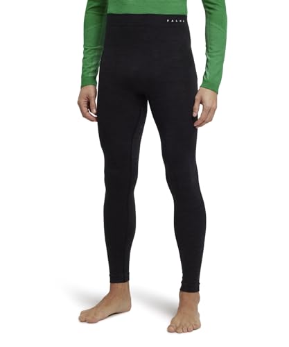 FALKE Herren Baselayer-Hose Wool-Tech Long TI Funktionsmaterial Wolle schnelltrocknend 1 Stück, Schwarz (Black 3000), im Sale