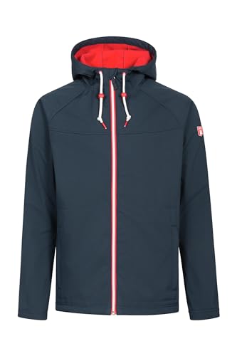 derbe Softshell Isleby, XXXL, Navy/red im Sale