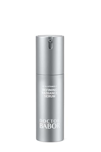 DOCTOR BABOR Refining Radiance Serum | Mit Vitamin C, Hyaluronsäure&Omega-3-Fettsäuren, Vitamin E | Gegen Falten und oxidativem Stress | Für eine glatte, strahlende und ebenmäßige Haut | vegan | 30ml im Sale