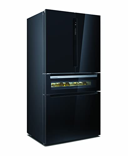 Siemens KF96RSBEA iQ700 Smarte Multi-door Kühl Gefrierkombination, 183 x 90,6 cm, 401 Litre Kühlen + 171 Litre Gefrieren, Nofrost nie wieder abtauen, Supercooling schnellere Kühlung, Icetwister im Sale