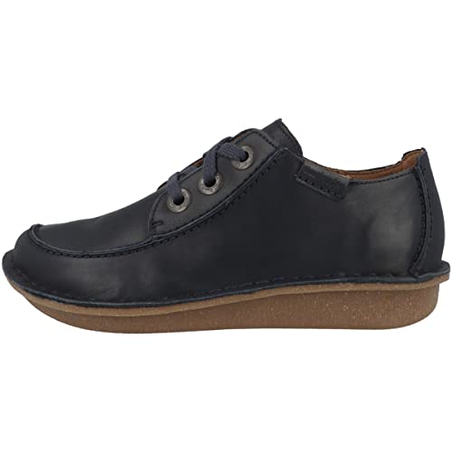 Clarks Damen Funny Dream Oxford, Navy Leather, 41.5 EU im Sale