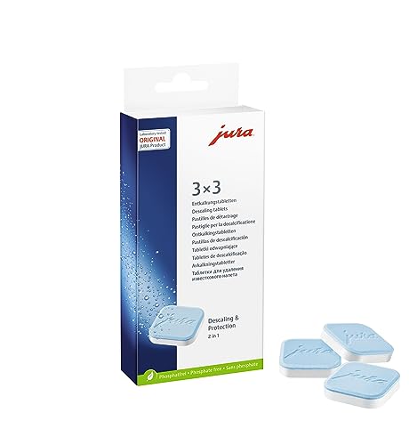 JURA original - Entkalkungstabletten für 3 Entkalkungsvorgänge - TÜV-zertifizierte Hygiene - 3er-Pack - 61848