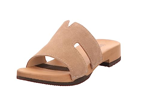 Softclox S3501 Blida Kaschmir - Damen Schuhe Pantoletten - 27-Taupe, Größe:38 EU im Sale