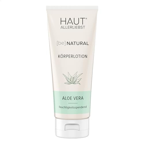 HAKA Aloe Vera Körperlotion I 200 ml Bodylotion I Feuchtigkeitscreme für jeden Hauttyp I Creme mit Vitamin A & Vitamin E & Panthenol