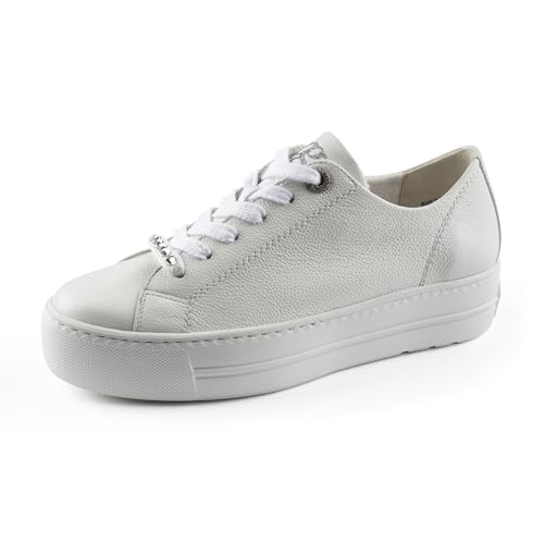 Paul Green Damen Pauls, Frauen Low-Top Sneaker,Plateausohle,Halbschuhe,straßenschuhe,Strassenschuhe,Sportschuhe,Turnschuhe,Weiß (White),39 EU / 6 UK im Sale