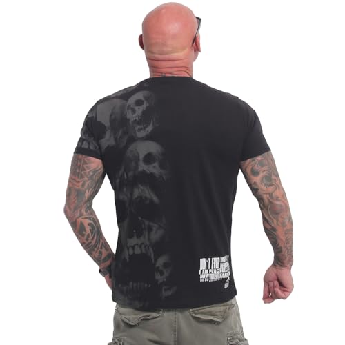 Yakuza Herren Peaceful Regular T-Shirt, Schwarz, im Sale