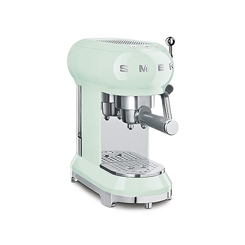 Smeg 146875 Kaffeemaschine, Einstellbare Kaffeetemperatur mit Milchaufschäumer, Pastellblau im Sale