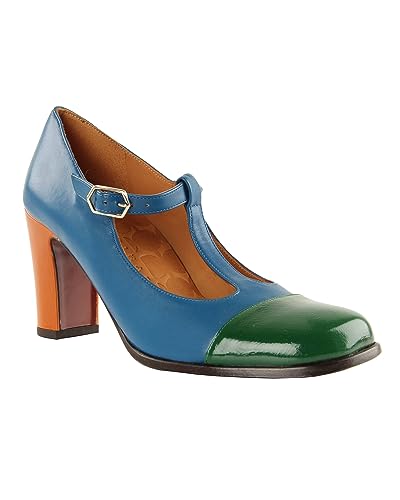 Chie Mihara Damen FADI39 Pump, Blue, Green, orange, 39 EU im Sale