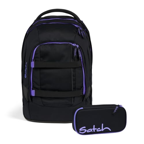 satch Pack Schulrucksack Set 2.TLG (Purple Phantom) im Sale