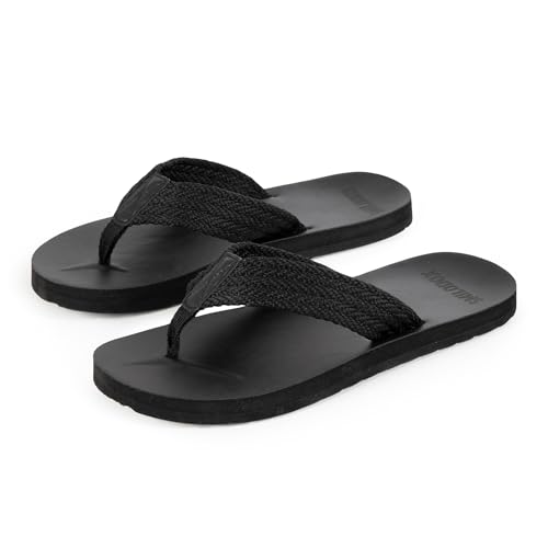 SMILODOX Flip Flops Herren Alexi - rutschfeste Badeschuhe, Leichte, Weiche Hausschuhe Sommer Slippers Pantoletten, Anpassunsgsfähige Badeschlappen Flip Flop für Strand Indoor-Outdoor im Sale