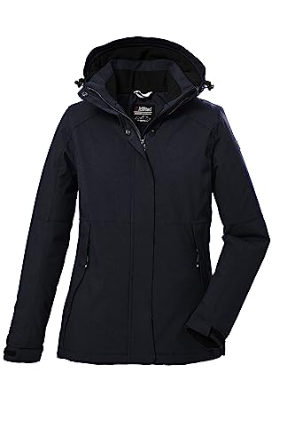 killtec Damen Funktionsjacke/Outdoorjacke mit abzippbarer Kapuze KOW 37 WMN JCKT, sturmblau, 46, 39702-000 im Sale