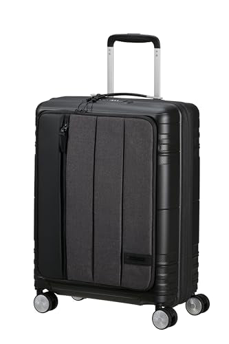 American Tourister Hello Cabin - Spinner S, Erweiterbar Handgepäck, 55 cm, 39/45 L, Grau (Grey Melange) im Sale