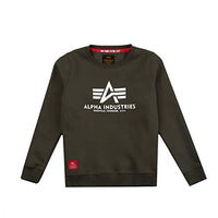 Thumbnail for Alpha Industries Basic Sweater Kids Sweatshirt für Kinder Dark Olive im Sale