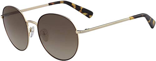 Longchamp Unisex Lo101s-715 Sunglasses, 715 Bright Gold, Tamaño: 56/19/135