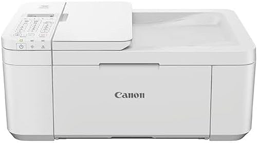 Canon Farbtintenstrahldrucker PIXMA TR4651 Multifunktionsgerät DIN A4 (Scanner, Kopierer, Drucker, Fax, 4800 x 1200 DPI, LCD, WLAN, USB, Apple AirPrint, PIXMA Cloud Link, ADF Duplexdruck) weiß im Sale