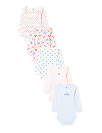 Thumbnail for Petit Bateau Baby MädchenGestreifter Body mit langen Ärmeln (5er Pack) , Variante 1, 18 Monate im Sale