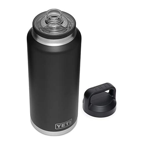 YETI Rambler 1,3 l Flasche, vakuumisoliert, Edelstahl mit Trinkverschluss, Schwarz im Sale