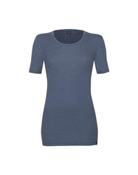 Thumbnail for Dilling Damen T-Shirt aus Merinowolle Donnerblau 40 im Sale