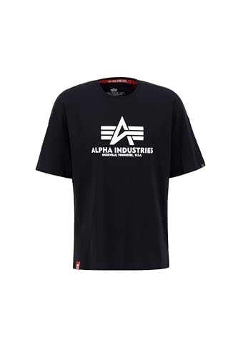 Alpha Industries Herren Basic OS Heavy T-Shirt, Black, im Sale