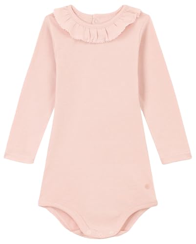 Petit Bateau A0BQB Langarm-Body Mit Kragen Baby Mädchen Saline 3 Monate im Sale