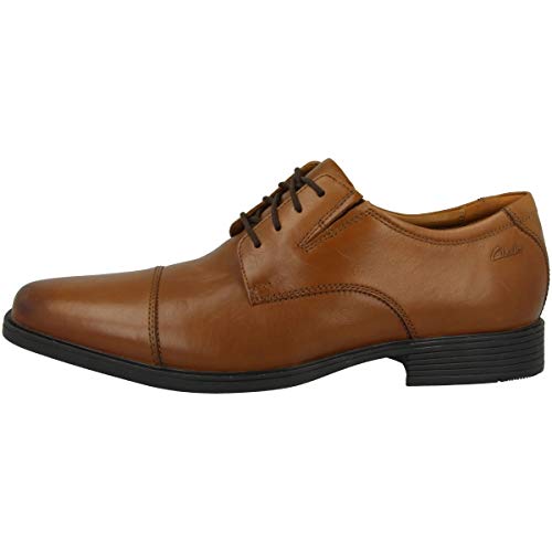 Clarks Herren Tilden Cap Oxford-Schuh, Dark Tan Lea, EU im Sale