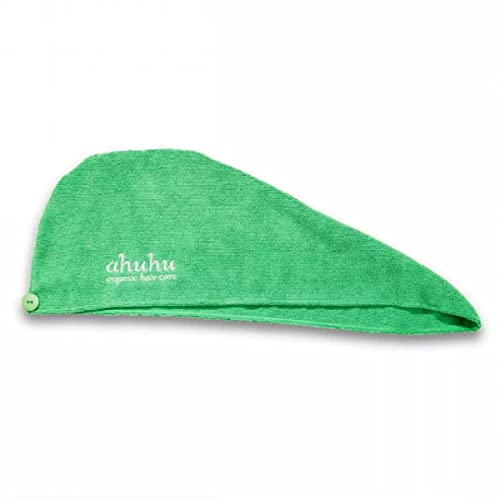 ahuhu Beautiful Hair Towel (60L x 20B cm) – grüner Haarturban für weniger Reibung & Bruch während des Trocknungsprozesses, feuchtigkeitsabsorbierendes Handtuch, Haarpflege für kräftiges Haar im Sale