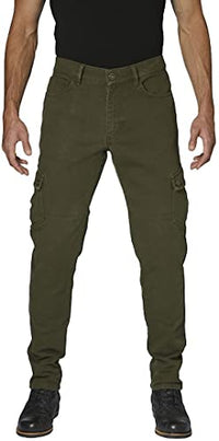 Thumbnail for Rokker Cargo Slim Motorrad Textilhose, Oliv, 36 im Sale