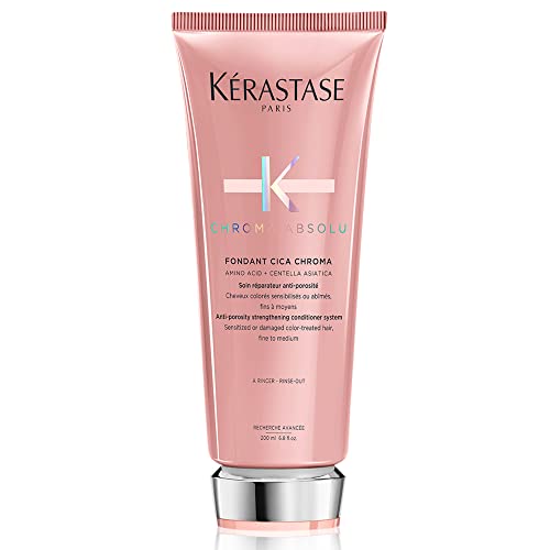 Kérastase | Haarspülung für dünneres, strapaziertes oder geschädigtes und coloriertes Haar, Cica Chroma Conditioner, Chroma Absolu, 200 ml