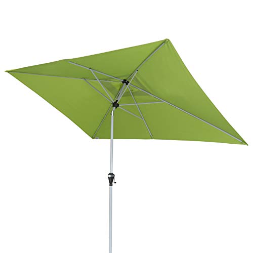 Doppler Active Auto Tilt 300x200 - Moderner Kurbel Sonnenschirm - Knickbar - ca.300x200 cm - Fresh Green