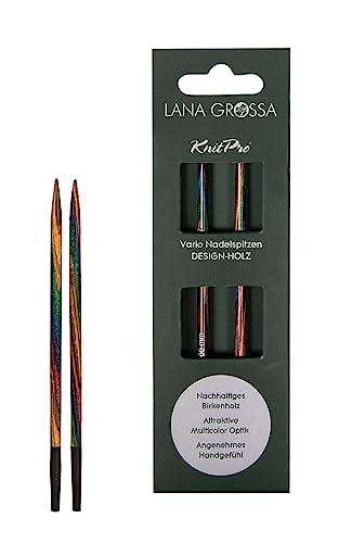 Lana Grossa Nadelspitzen Design-Holz Vario Multicolor 3.5 im Sale