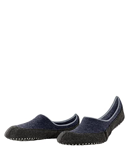 FALKE Herren Stoppersocken Cosyshoe Invisible HP Schurwolle rutschhemmende Noppen 1 Paar, Blau (Darkblue 6681), 37-38 im Sale