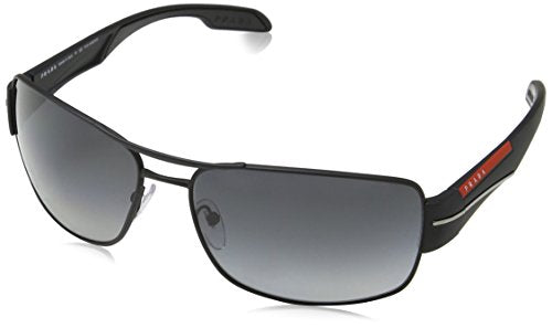 PRADA SPORT Herren 0PS53NS DG05W1 65 Sonnenbrille, Schwarz (Black Rubber/Polargreygradient) im Sale