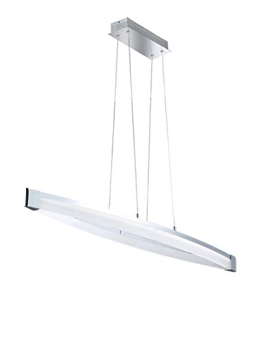 Wofi Pendelleuchte, 1-flammig, Serie Vannes, 1 x LED, W, Breite 14.5 cm, Tiefe 127 cm, Abhängung im Sale