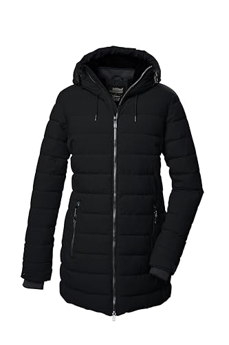 killtec Damen Steppparka/Parka mit Kapuze KOW 55 WMN QLTD PRK, schwarz, 40, 41809-000 im Sale