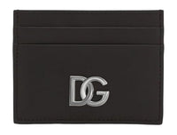 Thumbnail for Dolce & Gabbana Kartenetui für Herren aus Kalbsleder Nappa mit DG Logo in Geschenkbox, Schwarz, Geldbörse im Sale