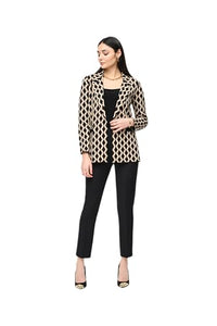 Thumbnail for Joseph Ribkoff Jacket 243929 | | Black, Beige im Sale