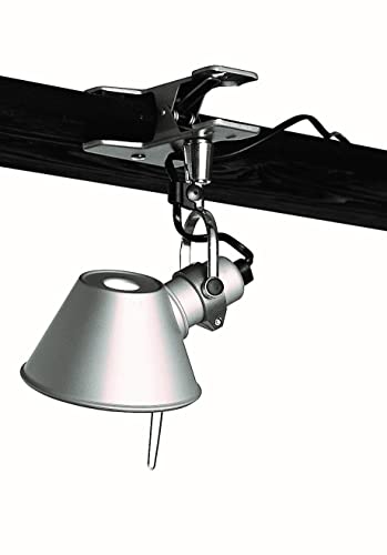 Artemide- Tolomeo Micro Pinza Klemmleuchte. Hochwertige Lampe aus Aluminium mit Klemme. Made in Italy, H 20 L 16 cm