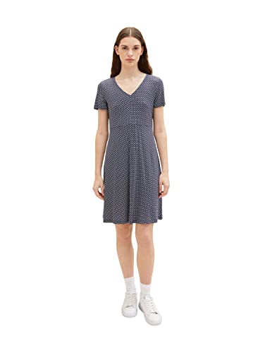 TOM TAILOR Damen Jersey Kleid mit Muster im Sale