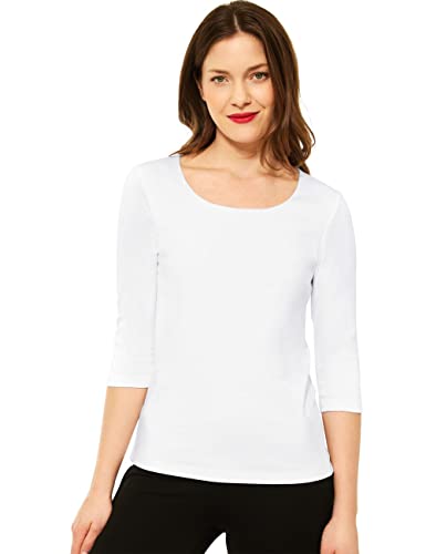 Street One Damen Style Pania T-Shirt, Weiß Neu, 44 im Sale