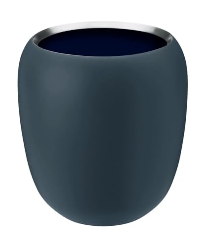 Stelton to go Cup, Stainless Steel with Powder Coating, Dusty Blue/Midnight Blue, Klein