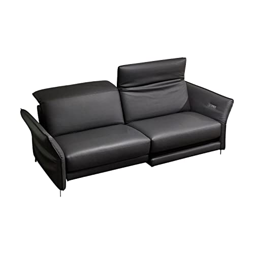 Erpo Sofa Avantgarde Leder 170.059 Farbe Anthrazit Motorisch Verstellbar Gestell Kufe.