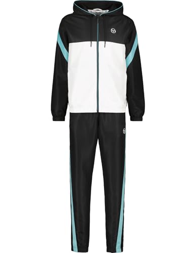 Sergio Tacchini Trainingsanzug DIAGONALLEY HOODIE TRACKSUIT schwarz (grün) im Sale