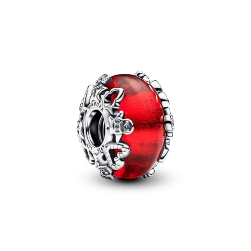 PANDORA Moments Weihnachtszauber Murano-Glas-Charm aus Sterling Silber, Kompatibel Moments Armbänder, 793597C00 im Sale