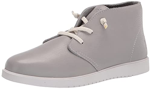 Hush Puppies Women's The Everyday Chukka Boot, Vapor Grey Leather, 12