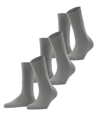 Thumbnail for FALKE Damen Socken Family 3-Pack W SO nachhaltige Baumwolle einfarbig 3 Paar, Grau (Greymix 3399) neu - umweltfreundlich, 35-38 im Sale