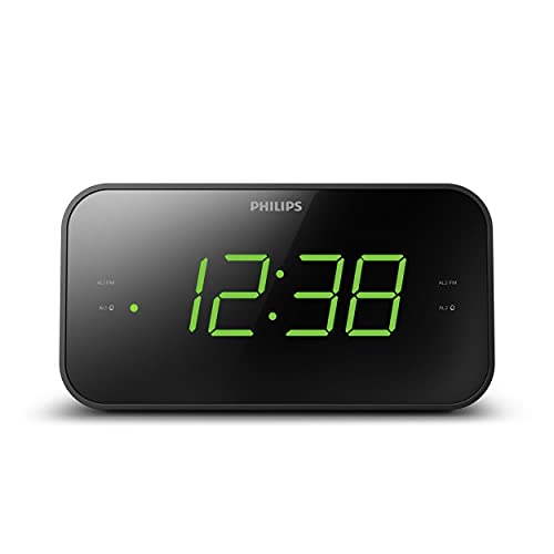 Philips Audio TAR3306 Wecker mit Radio und großem Display, Doppelalarm, Sleep Timer & Schlummerfunktion im Sale