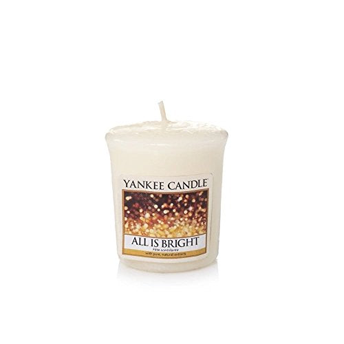 Yankee candle alles ist Strahlend Votiv-Duftkerze, 49 g, Plastik, Weiß, 4.6 x 4.5 x 5.5 cm im Sale