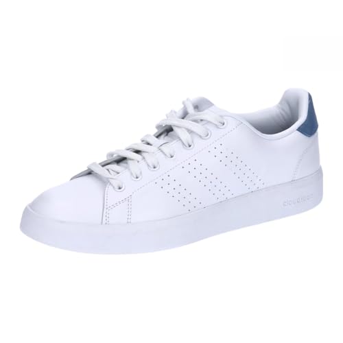 adidas Herren Advantage Premium Leather Shoes Schuhe, FTWR White FTWR White Crew Blue, 2/3 EU im Sale